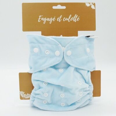Cloth diaper "quick drying", scalable size - Te1 Microfibre - Sky