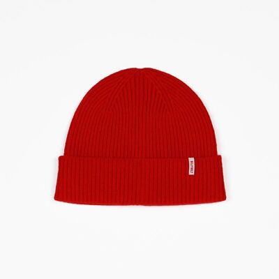 Lambswool hat Red