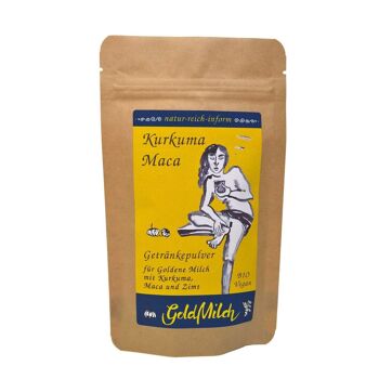Curcuma-Maca - boisson aromatisée avec 16% chacun de curcuma et maca pour Golden Milk 1