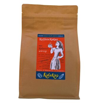 KolaKao épicé non sucré - le cacao caféiné avec 47% de noix de kola, chocolaté 7