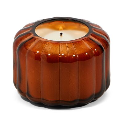 Ripple Glass Candle 4.5 oz./128g - Tobacco Patchouli