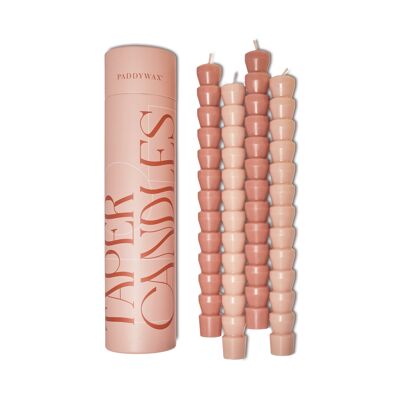 Taper Candle Set - Pink & Blush (Pack Of 4)