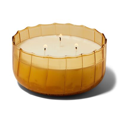 Ripple Glass Candle 12 oz./340g - Golden Ember