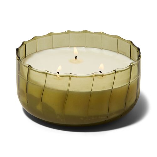 Ripple Glass Candle 12 oz./340g - Secret Garden