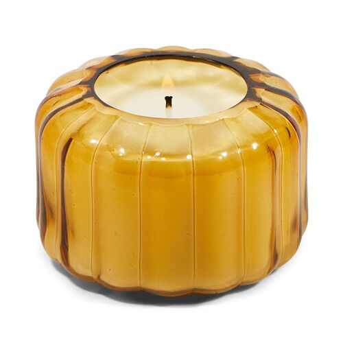 Ripple Glass Candle 4.5 oz./128g - Golden Ember