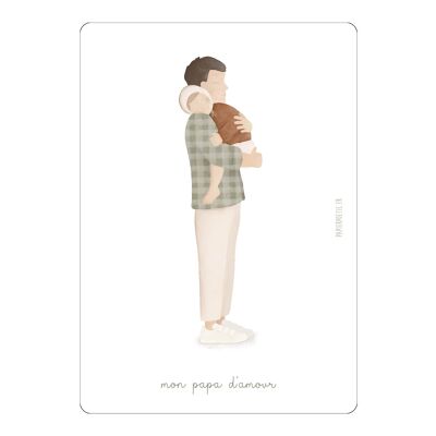 Carte "Mon papa d'amour"