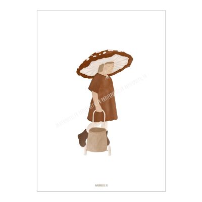 Affiche "Enfant champignon"