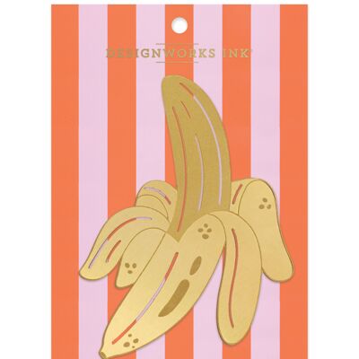 Brass Bookmark - Cabana Banana