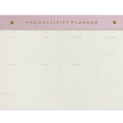 Bloc de notas semanal - Lila - Planificador de productividad