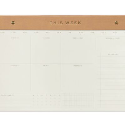 Weekly Notepad - Camel - This Week