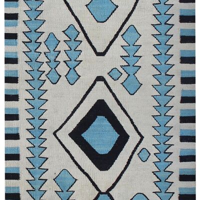 Kilim moderno tejido a mano fino-71606