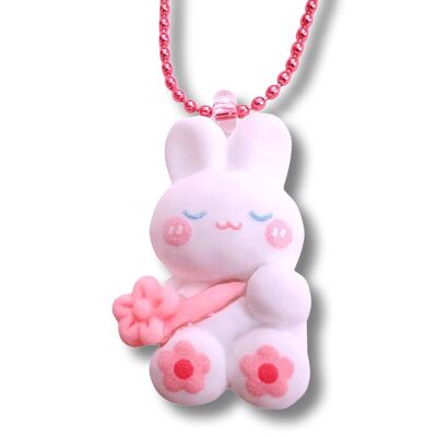 Pop Cutie Mochi Bunny Cake Necklace
