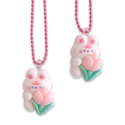Pop Cutie Tulip Bunny Kids Necklace