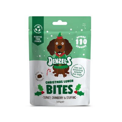 Bouchées de Noël pour chiens 100 g (carton de 10)