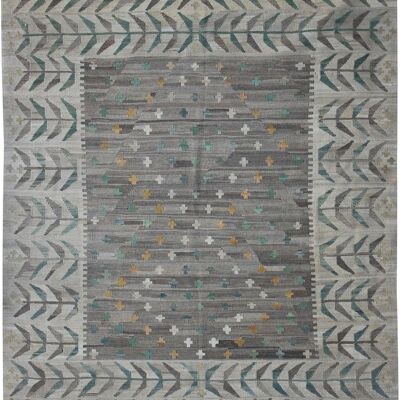 Kilim moderno tejido a mano fino-72082