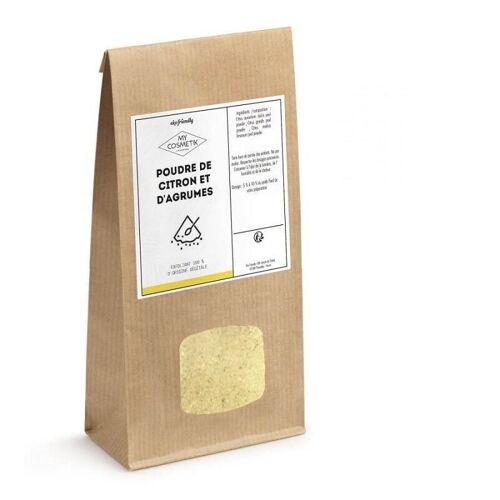 Poudre de citron et d'agrumes - 50 g - en sachet kraft