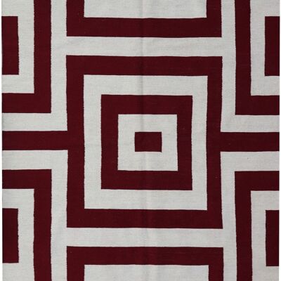 Kilim moderne tissé à la main fin-72761