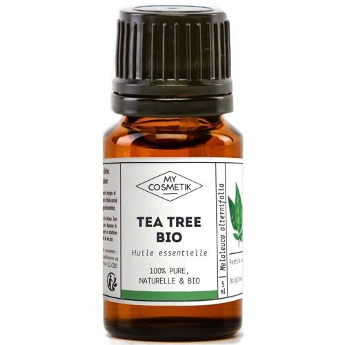Huile essentielle de Tea tree BIO (AB) - (arbre à thé) - 10 ml avec boite