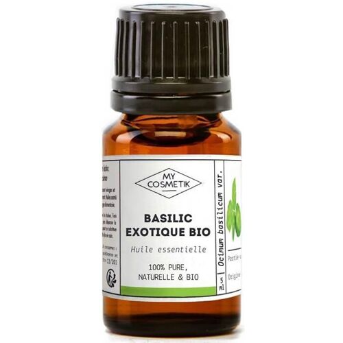 Huile essentielle de Basilic exotique BIO (AB) - 10 ml avec boite