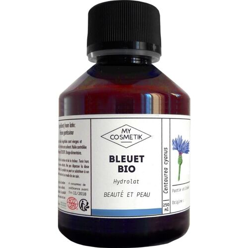Hydrolat de Bleuet biologique - 250 ml + Pompe