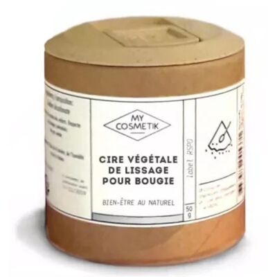 Cire additive de lissage pour bougie - 50 g - en pot végétal