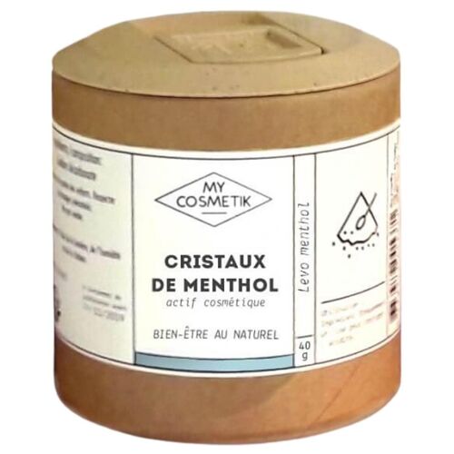 Cristaux de Menthol - 40 g - en pot végétal