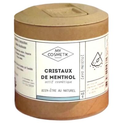 Menthol crystals - 40 g - in vegetable pot