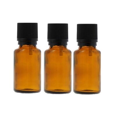 Set of 3 30 ml glass bottles with dropper - Pack of 3 x 30 ml
