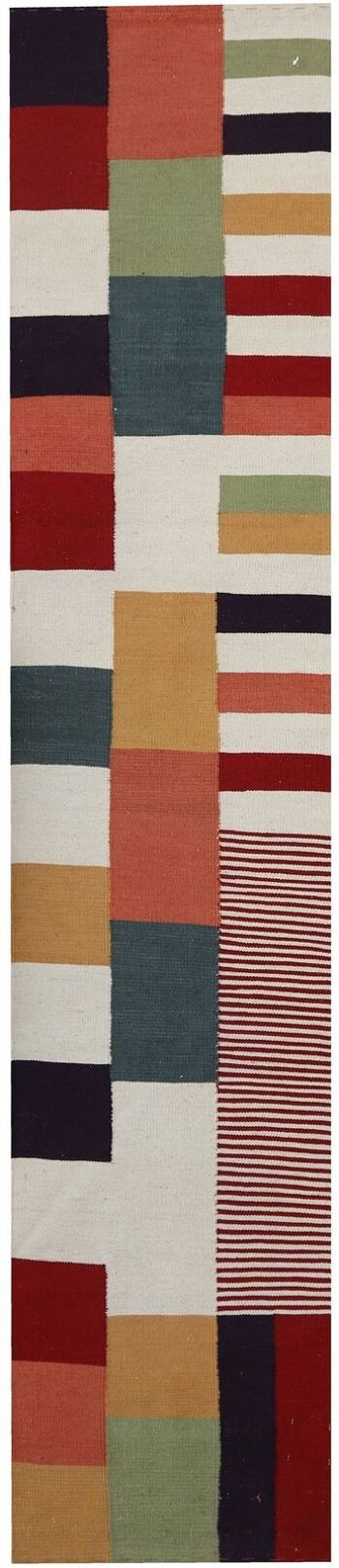 Fin Kilim moderne tissé à la main-73902 1