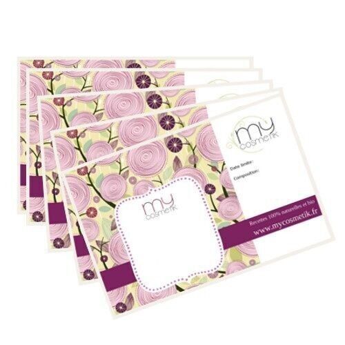 6 grandi etichette vuote