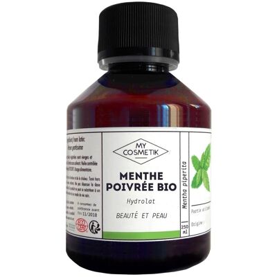 Organic Peppermint Hydrolat - 250 ml + Pump