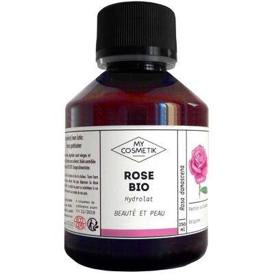 Hydrolat de Rose biologique - 250 ml + Pompe