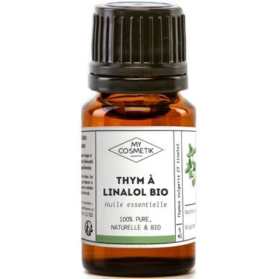 Olio essenziale di timo linalolo BIO (AB) - 10 ml con scatola