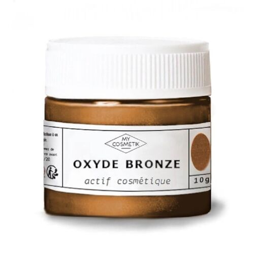 Oxyde bronze - pigment naturel brun - 10 g - en pot cristal
