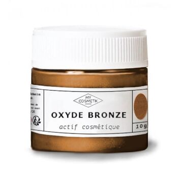 Oxyde bronze - pigment naturel brun - 10 g - en pot cristal 1