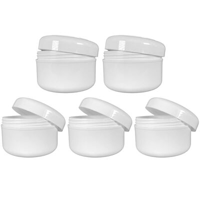 Lot de 5 pots vides 200 ml - simple paroi - Pack de 5 x 200 ml