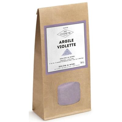 Argile violette - 200 g - en sachet kraft