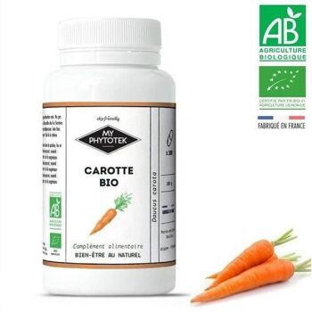 Gélules carotte BIO - pillulier petite taille - 120 gélules 2