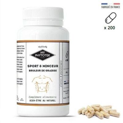 "Fat burner" capsules - large pill box - 200 capsules