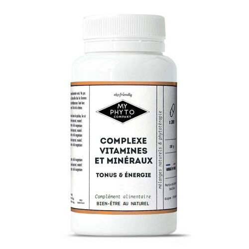 Gélules vitamines & minéraux - pillulier grande taille - 200 gélules