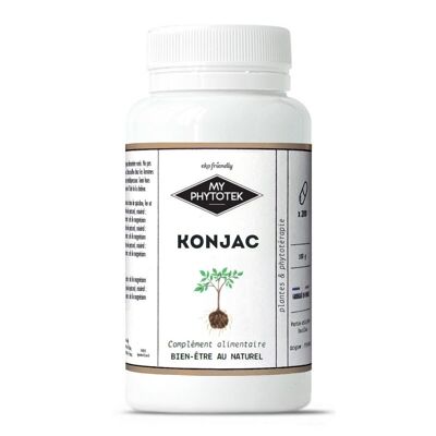 Konjac capsules - medium size pillbox - 200 capsules