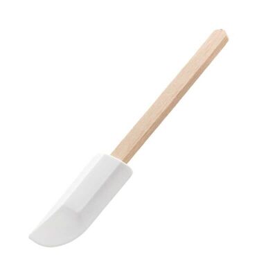Mini silicone and wood spatula