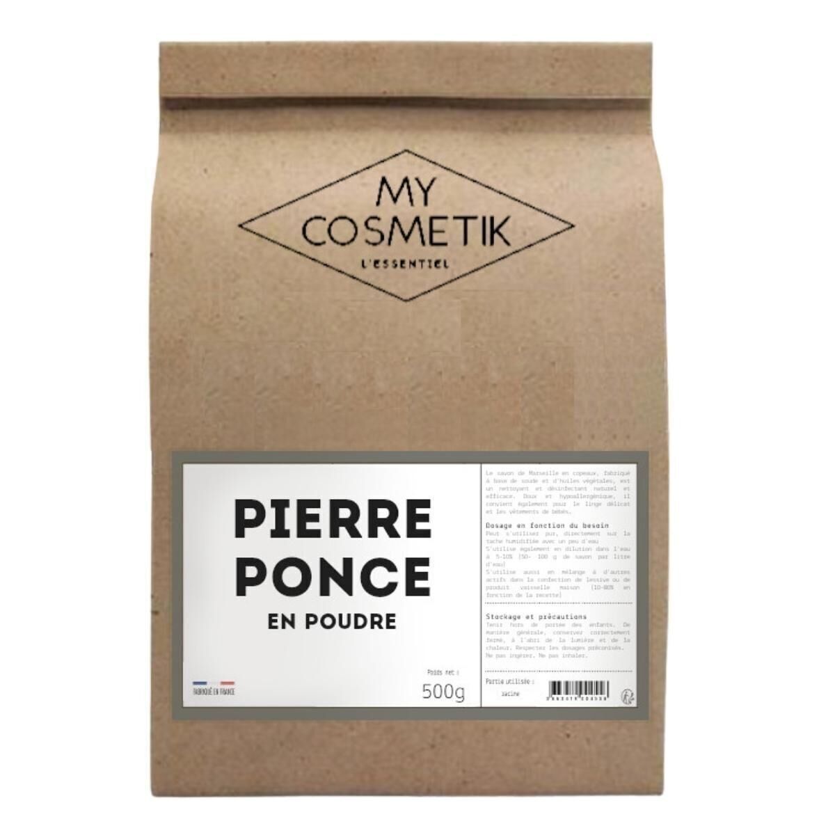 Polvere di pietra pomice - 500 g - in sacchetto kraft