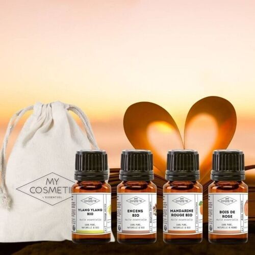 Pack Romance " Potion d'amour N°1 " : synergie fleurie et fruitée - 5 ml