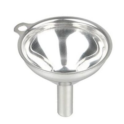 Large stainless steel funnel