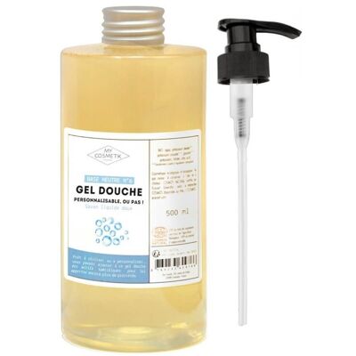 Base neutre de gel douche personnalisable - 500 ml + Pompe