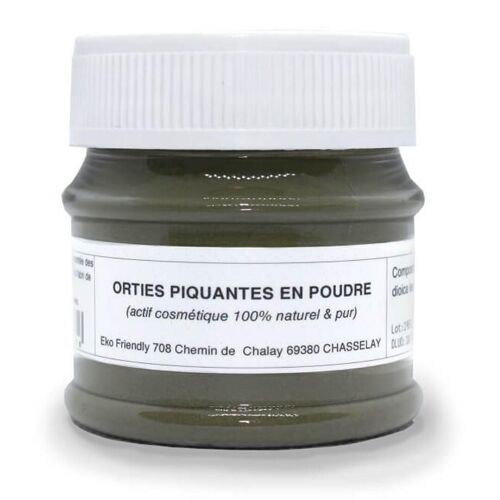 Orties piquantes en poudre - 10 g - en pot cristal