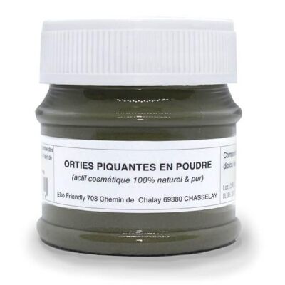 Powdered stinging nettles - 10 g - in crystal jar