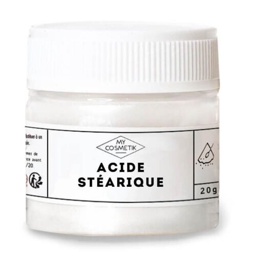 Acide stéarique - 20 g - en pot cristal