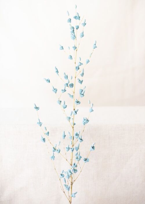 Fleurs artificielles - Tige Fleur de Farine bleu X1
